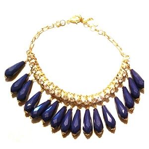 Navy & Gold choker Necklace